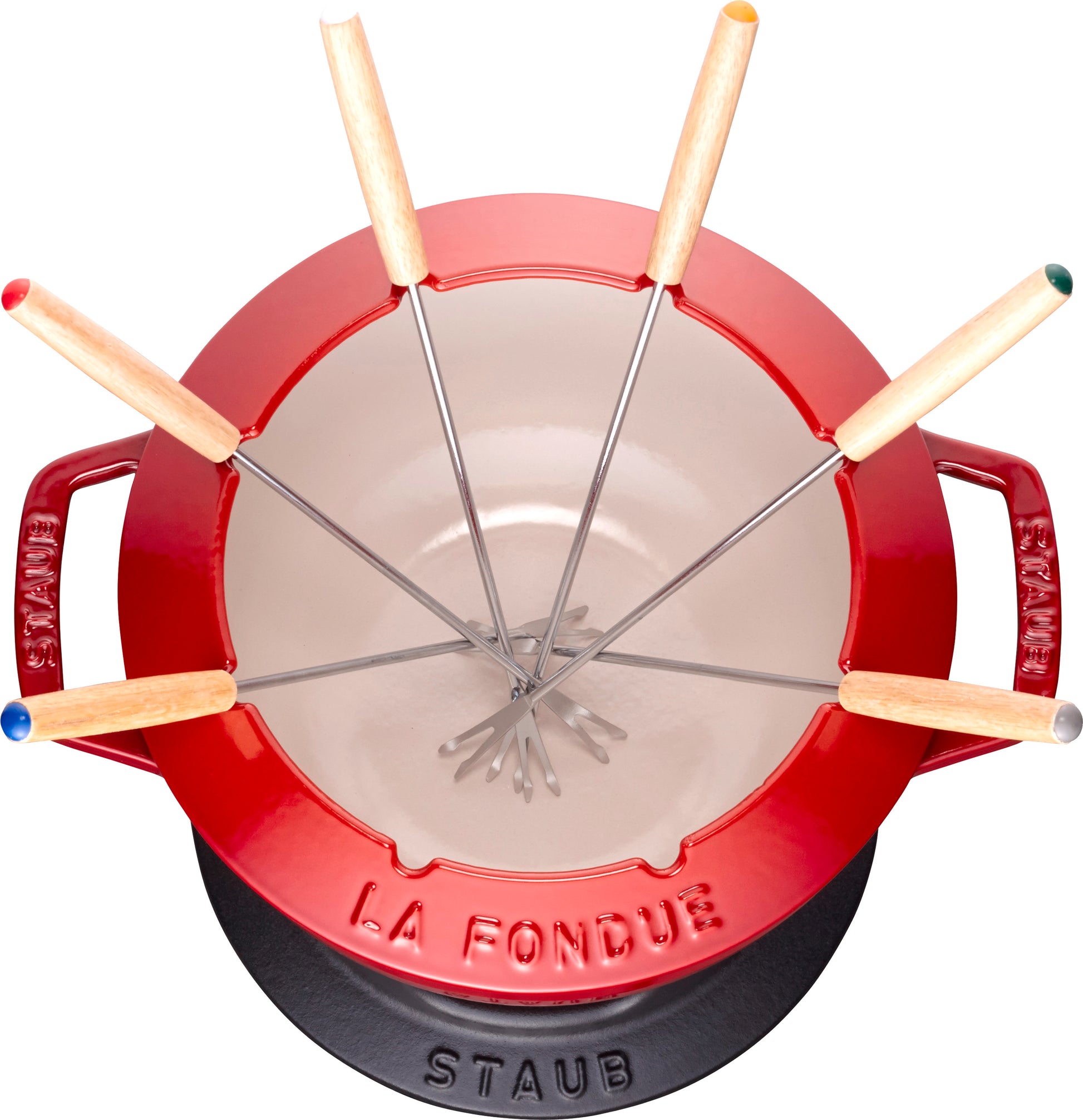 Staub Fondue Set aus Gusseisen für geselliges Kochen