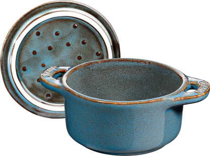 Staub Mini Cocotte, 10 cm aus Keramik für die Zubereitung und Präsentation von Speisen
