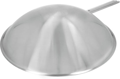 Demeyere Wok mit rundem Boden, 36 cm, ideal für vielseitige Kochtechniken