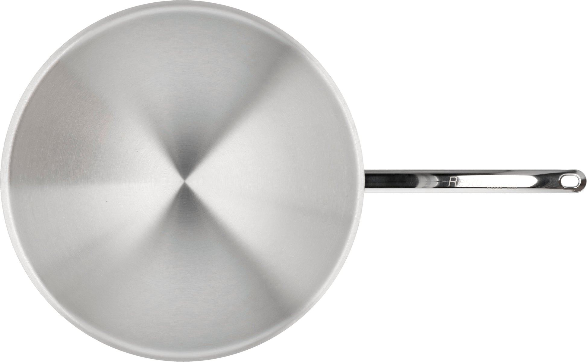 Demeyere Wok mit rundem Boden, 36 cm, ideal für vielseitige Kochtechniken