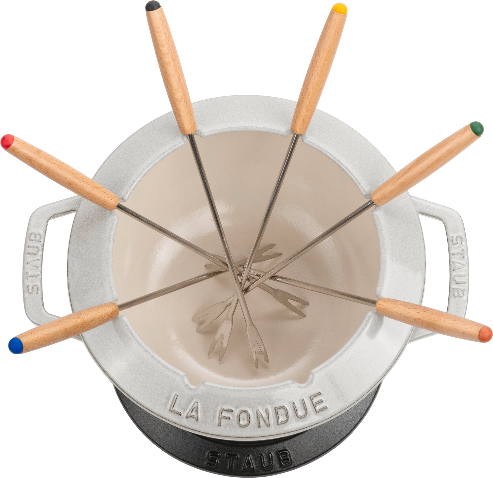 Staub Fondue Set aus Gusseisen für gesellige Kochabende