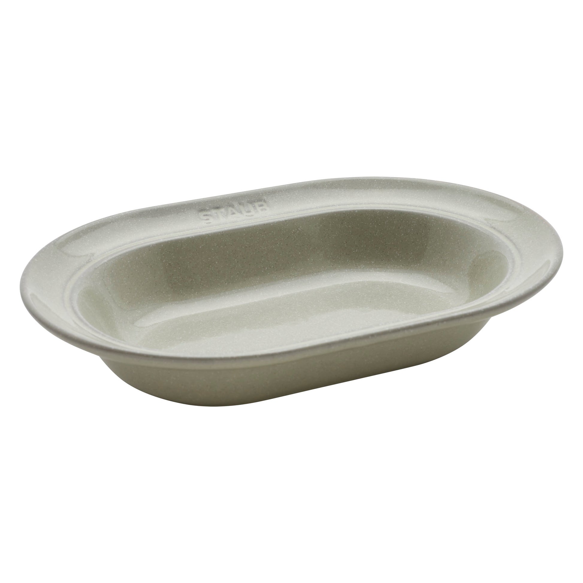 Staub Teller in Weißer Trüffel, 25 cm, geeignet für die Präsentation von Speisen.