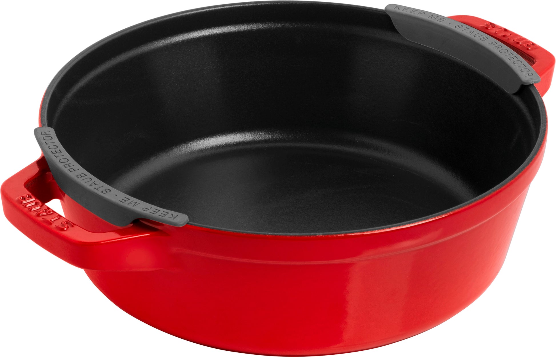 Staub Kochtopfset aus Gusseisen, ideal für professionelle Küchen.