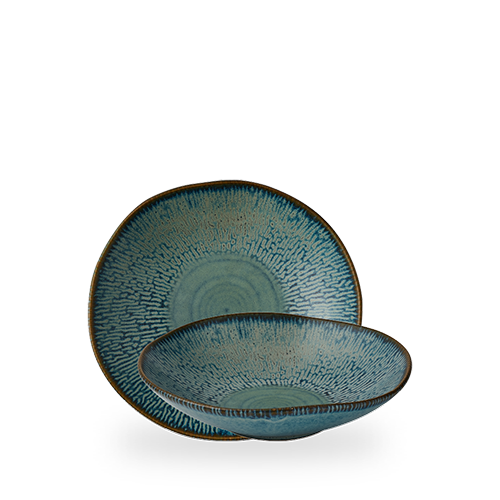 Churchill Super Vitrified Cascade Sapphire Blue Natural Schale 22cm für ansprechende Speisenpräsentation