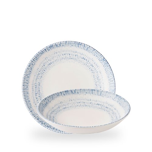 Churchill Super Vitrified Cascade Indigo Teller Tief Coup 24.8cm für die Präsentation von Gerichten