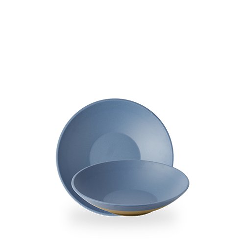 Churchill Melamine Emerge Oslo Blue flache Schale für Buffetpräsentationen