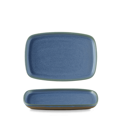 Churchill Super Vitrified Emerge Oslo Blue Platte 22x15cm für die Gastronomie