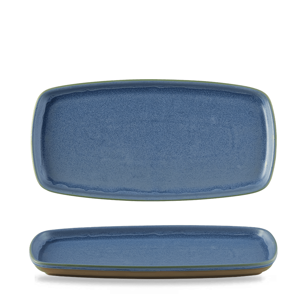 Churchill Emerge Oslo Blue Platte 30x14cm für die Gastronomie