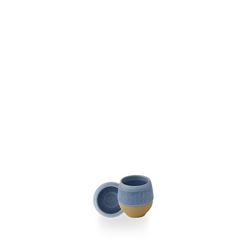 Churchill Super Vitrified Emerge Oslo Blue Tasse ohne Henkel für Gastronomie