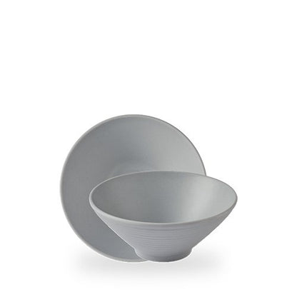Churchill Melamine Emerge Seattle Grey Wellen-Melaminschale 20cm für Buffetpräsentationen
