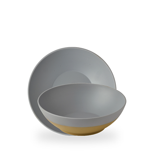 Churchill Melamine Emerge Seattle Grey Schale, rund, 36cm, für Buffetpräsentationen