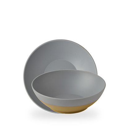 Churchill Melamine Emerge Seattle Grey Schale, rund, 36cm, für Buffetpräsentationen