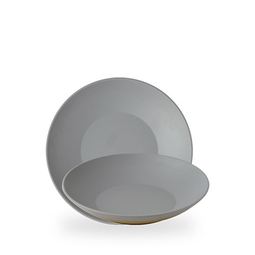 Churchill Melamine Emerge Seattle Grey flache Schale für Buffetpräsentationen