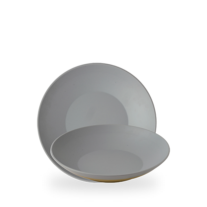 Churchill Melamine Emerge Seattle Grey flache Schale für Buffetpräsentationen