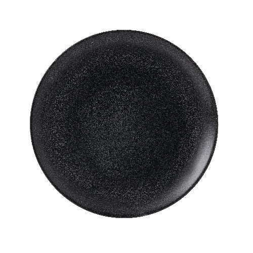 Dudson Evo Origins Midnight Blackteller Flach 26cm für Gastronomie und Catering