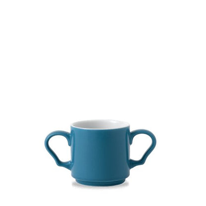 Art De Cuisine Blauer Doppel Griff Becher 28.4cl für Pflegeeinrichtungen