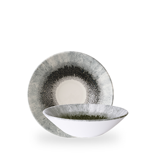 Churchill Super Vitrified Studio Prints Fusion Black Schale für Gastronomie