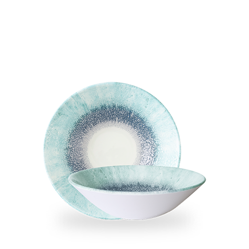 Churchill Super Vitrified Studio Prints Fusion Blue Schale 22cm für Gastronomie