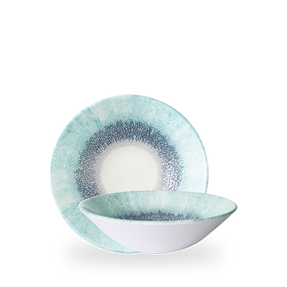 Churchill Super Vitrified Studio Prints Fusion Blue Schale 22cm für Gastronomie
