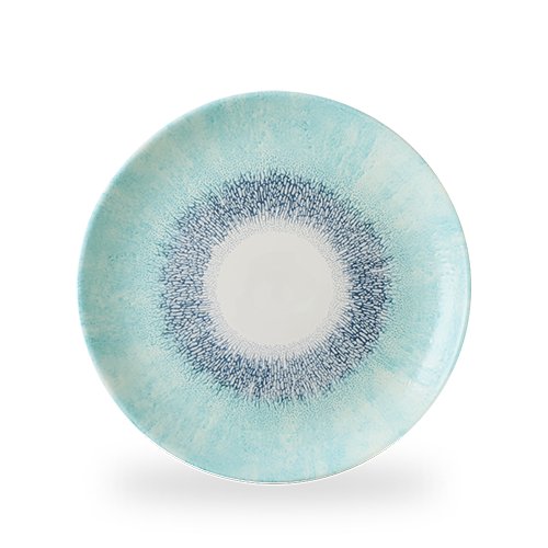 Churchill Super Vitrified Studio Prints Fusion Blue Teller für Gastronomie