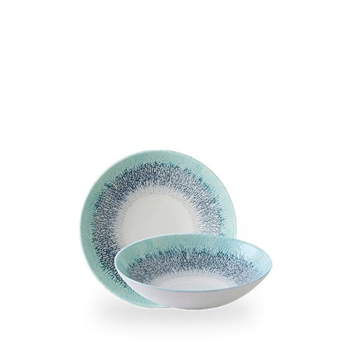 Churchill Super Vitrified Studio Prints Fusion Blue Teller für Gastronomie
