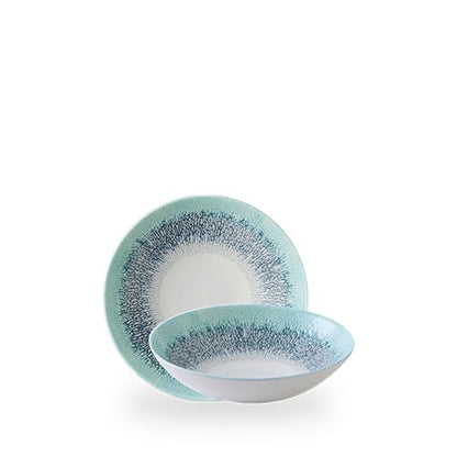 Churchill Super Vitrified Studio Prints Fusion Blue Teller für Gastronomie