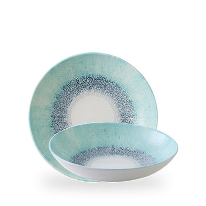 Churchill Super Vitrified Studio Prints Fusion Blue Teller für Gastronomie