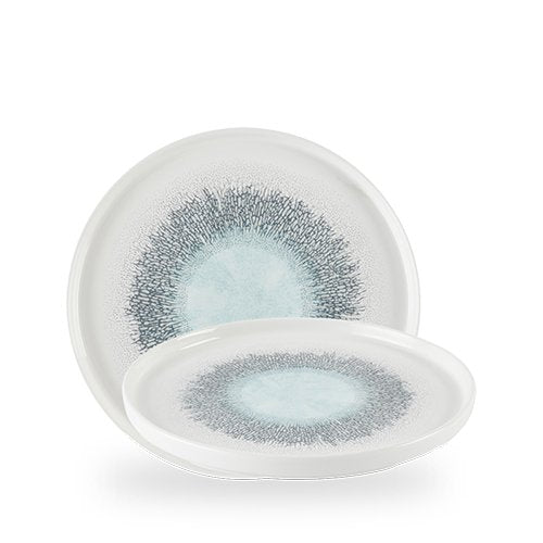 Churchill Super Vitrified Studio Prints Fusion Blue Teller für Gastronomie
