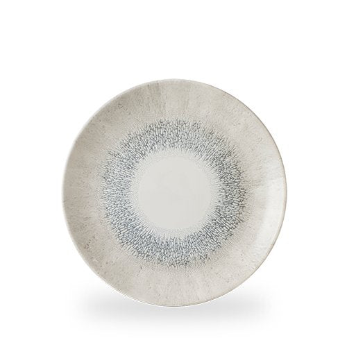 Churchill Super Vitrified Studio Prints Fusion Grey Teller für die gastronomische Speisenpräsentation