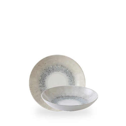 Churchill Super Vitrified Studio Prints Fusion Grey Teller Tief 18.2cm für hochwertige Speisenpräsentationen