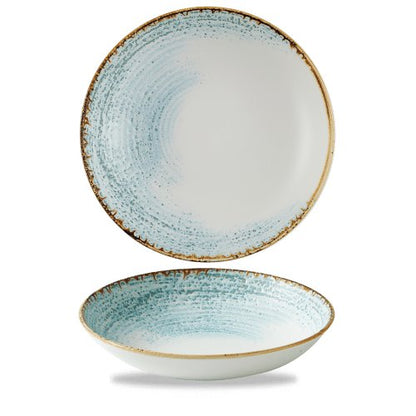 Churchill Super Vitrified Homespun Accents Aquamarine Teller für die gastronomische Speisenpräsentation
