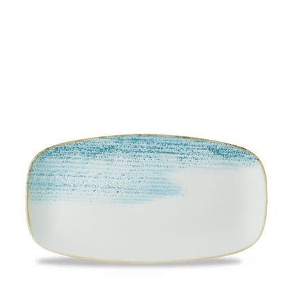 Churchill Super Vitrified Homespun Accents Aquamarine Platte Rechteckig 29.8x15.3cm für Gastronomie