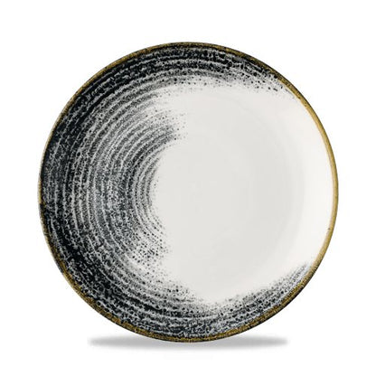 Churchill Super Vitrified Homespun Accents schwarzer flacher Teller für Gastronomie
