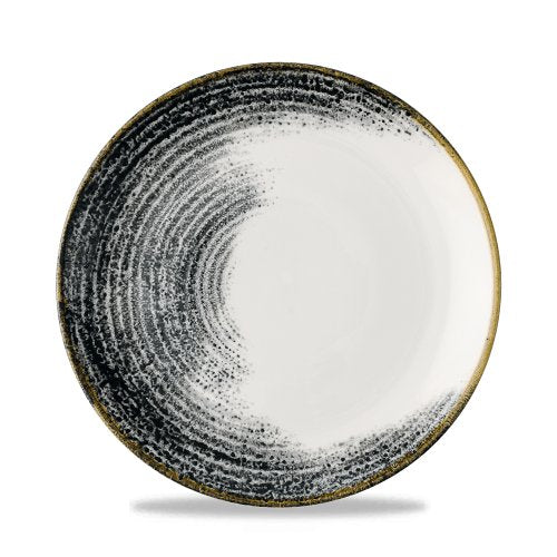 Churchill Super Vitrified Homespun Accents schwarzer flacher Teller für Gastronomie