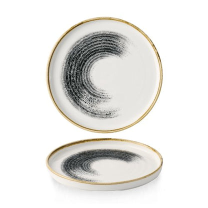 Churchill Homespun Accents schwarzer Flachteller für Gastronomie und gewerbliche Nutzung