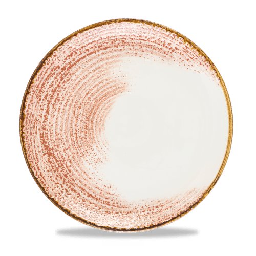 Churchill Super Vitrified Homespun Accents Coral Teller flach 28,8cm für Gastronomie