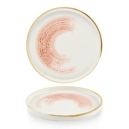 Churchill Super Vitrified Homespun Coral Teller für Gastronomie