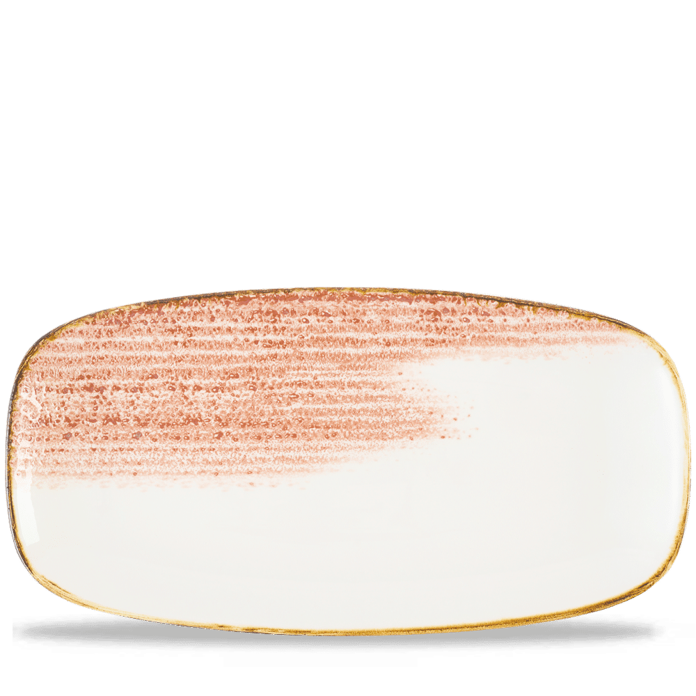 Churchill Super Vitrified Homespun Accents Coral Platte für ansprechende Speisenpräsentation