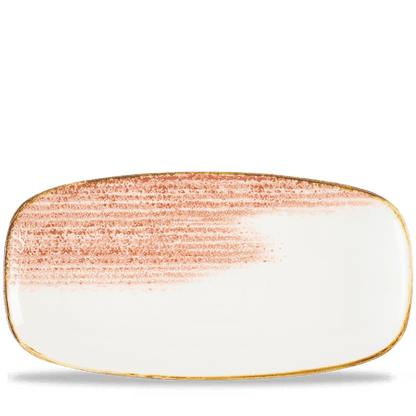 Churchill Super Vitrified Homespun Accents Coral Platte für ansprechende Speisenpräsentation