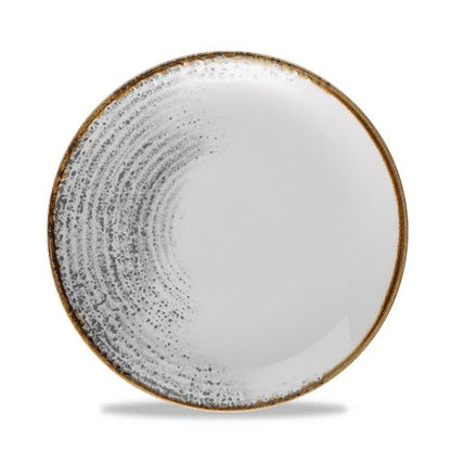 Churchill Super Vitrified Homespun Accents Jasper Grey Teller zur Speisenpräsentation in der Gastronomie
