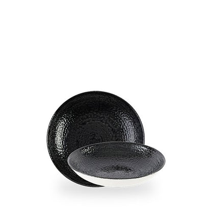 Churchill Super Vitrified Homespun Chroma Black Teller Tief 18,2cm für gastronomische Anwendungen
