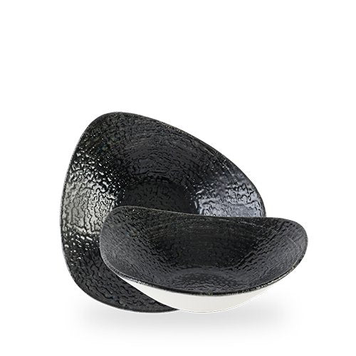 Churchill Super Vitrified Homespun Chroma Black Schale, ideal für Gastronomie und Servierzwecke.