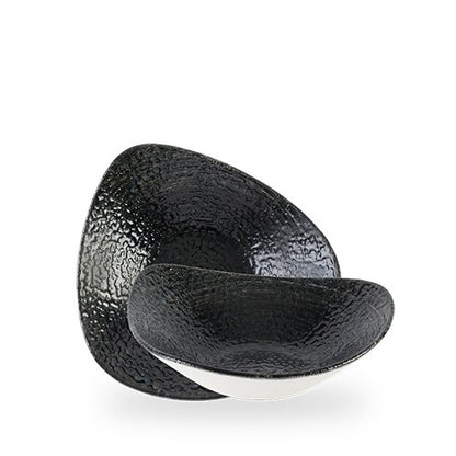 Churchill Super Vitrified Homespun Chroma Black Schale, ideal für Gastronomie und Servierzwecke.