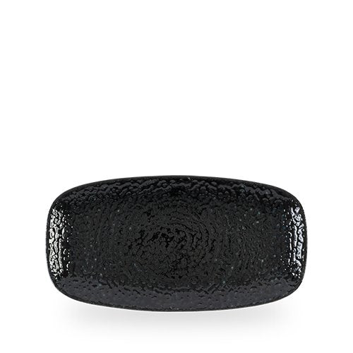 Churchill Homespun Chroma Black Platte, rechteckig, für Gastronomie