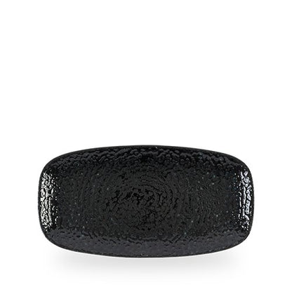 Churchill Homespun Chroma Black Platte, rechteckig, für Gastronomie