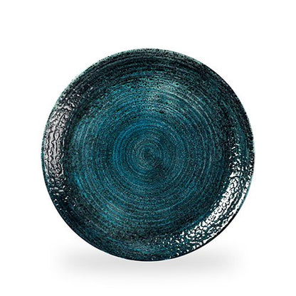 Churchill Super Vitrified Homespun Chroma Blue Teller, flach und rund, ideal für die Gastronomie