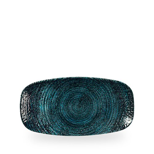 Churchill Homespun Chroma Blue Platte rechteckig 29.8x15.3cm für Gastronomie