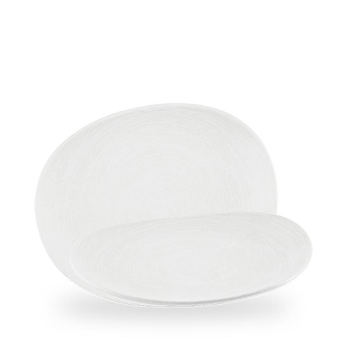Churchill Super Vitrified Inked Elements Ice Opal-Teller 28cm für die gastronomische Präsentation von Speisen.