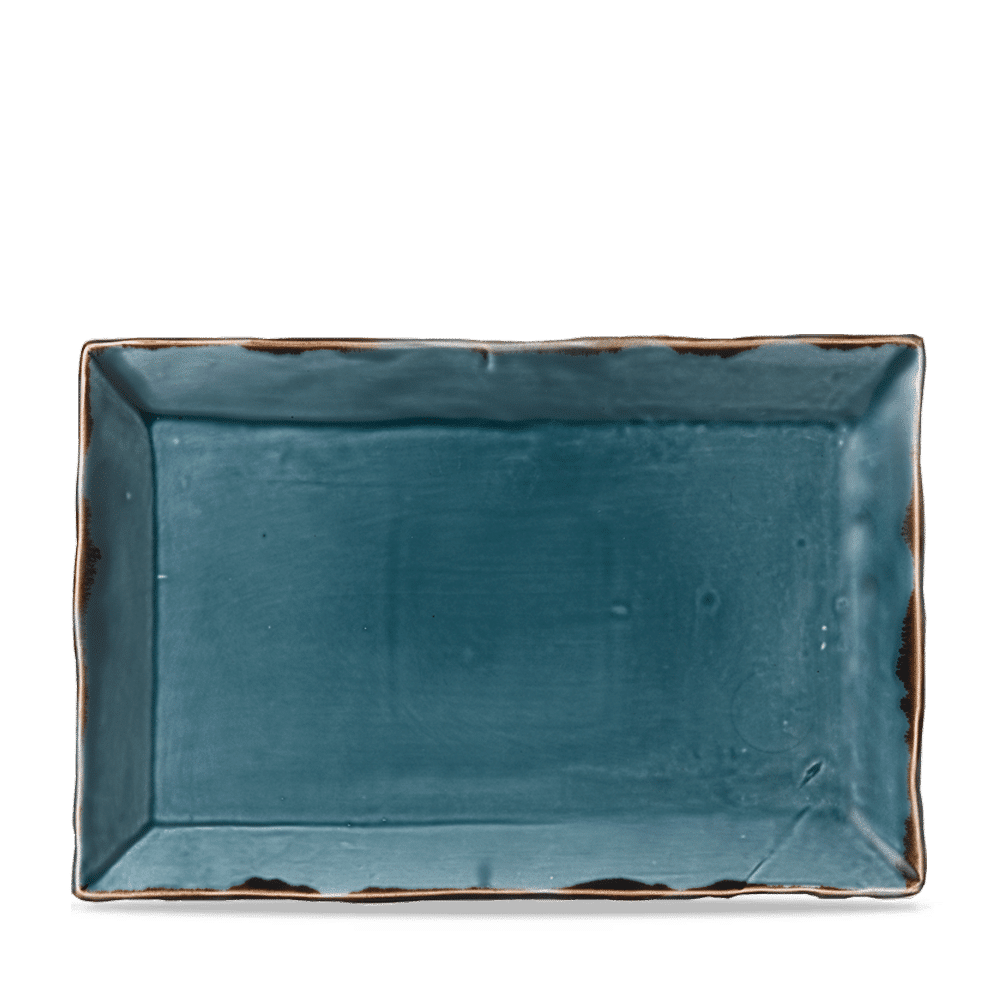 Dudson Harvest Blue Tablett, handgefertigt, für Gastronomie und Catering