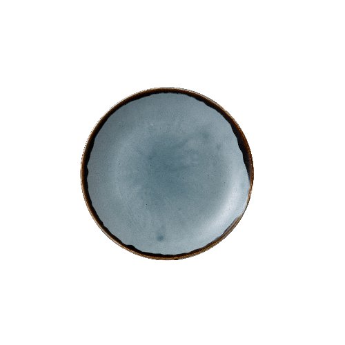 Dudson Harvest Blue Teller Flach 16,57cm für Gastronomie und gewerbliche Nutzung.